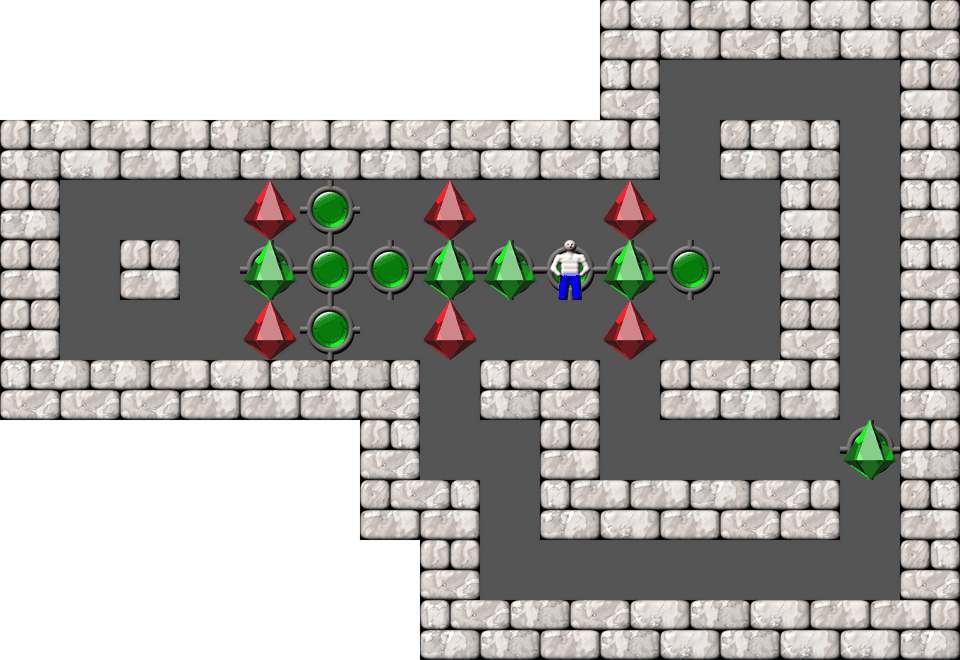 Sokoban Sasquatch 07 Arranged level 7